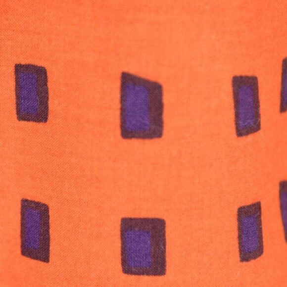 Vintage 1975 Marimekko Check Geometric Cotton Shirt Sz 8 - Picture 6 of 7